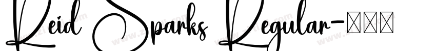 Reid Sparks Regular字体转换